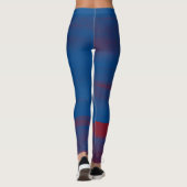 Leggings Flux bleu et rouge (Dos)