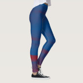 Leggings Flux bleu et rouge (Droite)