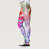 Leggings Flux comme l'eau l'art informatique Abstrait (Gauche)