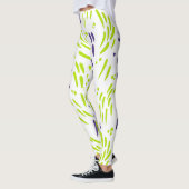 Leggings Flux de chaux vert et pourpre (Gauche)