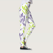 Leggings Flux de chaux vert et pourpre (Droite)