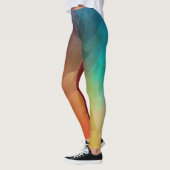 Leggings Flux de couleur abstrait dans des formes (Gauche)