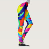 Leggings Flux de couleurs Abstrait dynamique (Droite)
