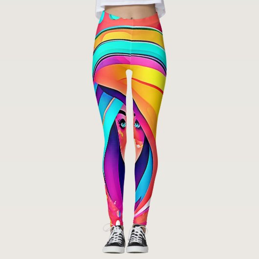 Leggings Flux de musique dynamique (Devant)