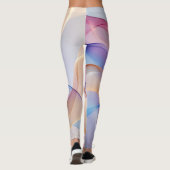 Leggings Flux de tissu Pastel Abstrait (Dos)