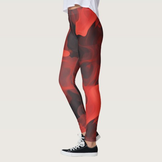 Leggings Flux d'incendie Crimson (Gauche)
