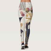 Leggings Flux géométrique : Conception de légumineuses d'él (Dos)