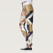 Leggings Flux géométrique : Conception de légumineuses d'él (Gauche)