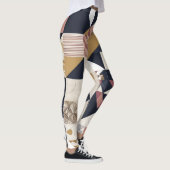 Leggings Flux géométrique : Conception de légumineuses d'él (Droite)