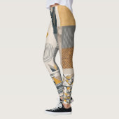 Leggings Flux géométrique : Conception de légumineuses d'él (Gauche)