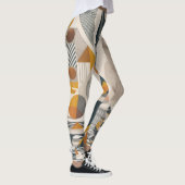 Leggings Flux géométrique : Conception de légumineuses d'él (Droite)