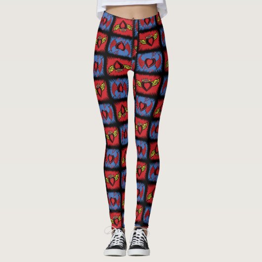 Leggings Flying Valentine Hearts (Devant)