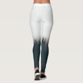 Leggings Foggy Forest Pine Mountain Art esthétique (Dos)