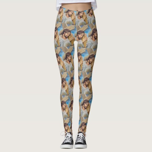 Leggings Foi chrétienne Jésus Christ (Devant)