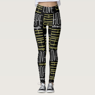 Leggings Foi HopeLoveStrength et guêtres de courage