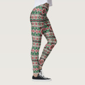 Leggings Foire de Noël/hiver île rouge et verte (Droite)