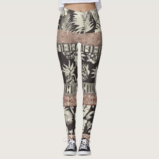 Leggings Foliage hawaïen (Devant)