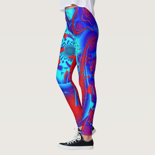 Leggings Folie psychédélique rétro (Gauche)