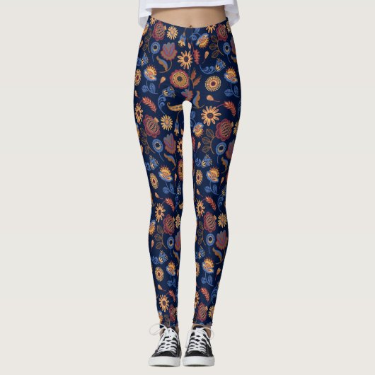 Leggings Folk Rustique Floral (Devant)