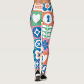 Leggings Folklore Floral Card : Design scandinave. (Dos)