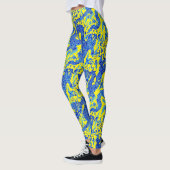 Leggings Fonctionnement bleu chinois de pantalon de yoga de (Gauche)