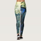 Leggings Fonctionnement d'exercice de yoga de bleus de (Dos)
