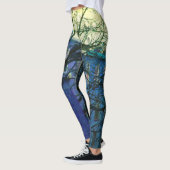 Leggings Fonctionnement d'exercice de yoga de bleus de (Gauche)