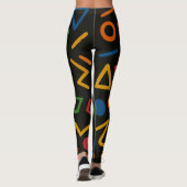 Leggings Fond artistique coloré  (Dos)