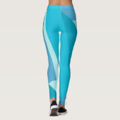 Leggings Fond bleu gras Abstrait (Dos)