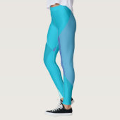 Leggings Fond bleu gras Abstrait (Gauche)