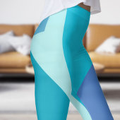 Leggings Fond bleu gras Abstrait
