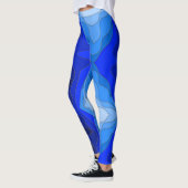 Leggings fond bleu - léggations (Gauche)