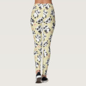 Leggings Fond de crème de patte d'ours panda mignon (Dos)