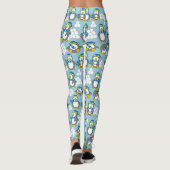 Leggings Fond de petits pingouins (Dos)