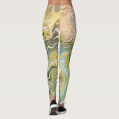 Leggings Fond de texture en pierre de marbre liquide abstra (Dos)