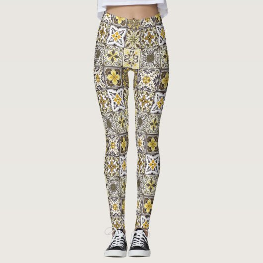 Leggings Fond d'écran Backsplashes/Talavera (Devant)