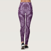 Leggings Fond d'écran classique : Conception Vintage transp (Dos)