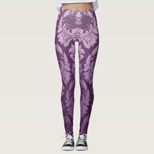 Leggings Fond d'écran classique : Conception Vintage transp (Devant)