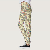 Leggings Fond d'icônes de jouets (Gauche)