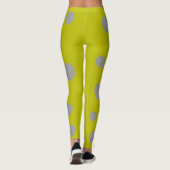 Leggings Fond doré avec pois argentés (Dos)