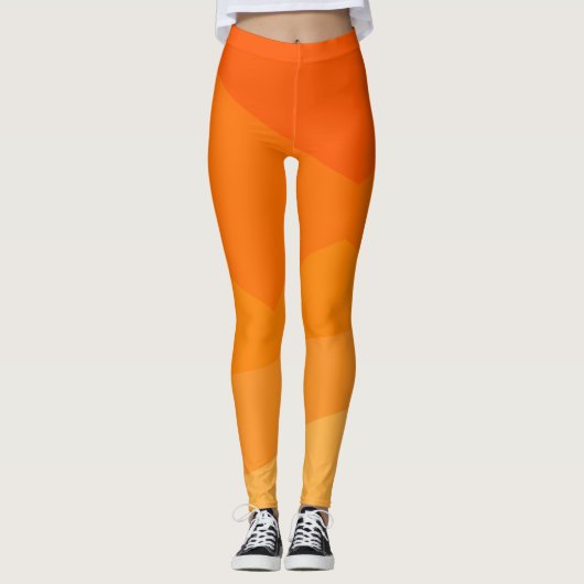 Leggings Fond orange (Devant)