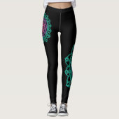 Leggings Fondre des guêtres de mandala (Devant)