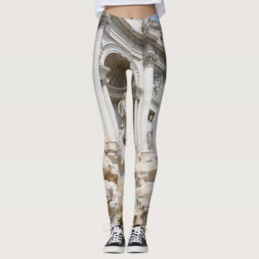 Leggings Fontaine de Trevi à Rome #4 #travel #wall #art (Devant)