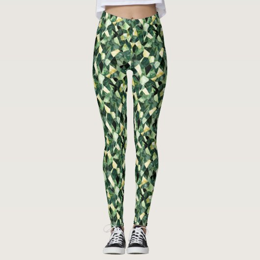 Leggings forestiers enchâssés (Devant)