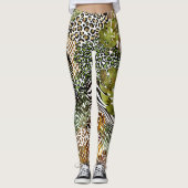 Leggings Forêt abstraite colorée (Devant)