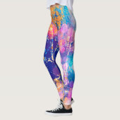 Leggings Forêt Abstraite couleur tropicale (Gauche)