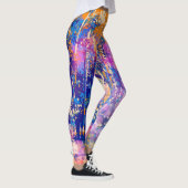 Leggings Forêt Abstraite couleur tropicale (Droite)