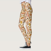 Leggings Forêt automnale sur blanc (Gauche)