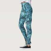 Leggings Forêt bleue sous neige ou verre craqué (Gauche)
