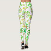 Leggings Forêt d'aquarelle en style doodé (Dos)